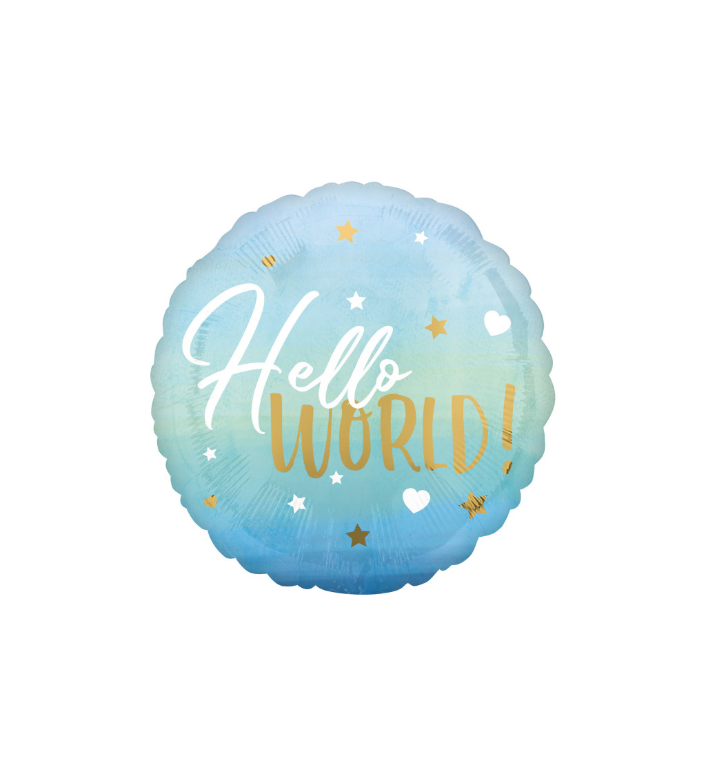 Hello World! - fóliový balónek