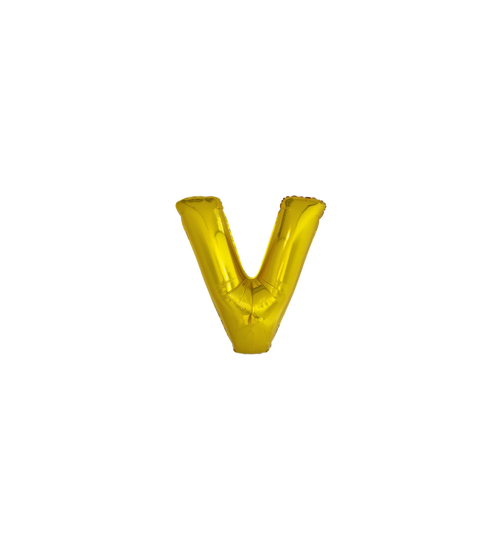 Fóliové zlaté písmeno V