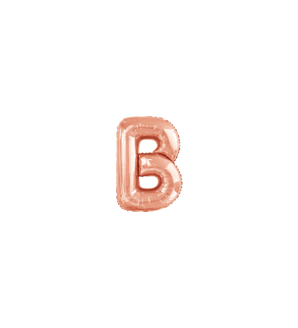Fóliové rosegold písmeno B