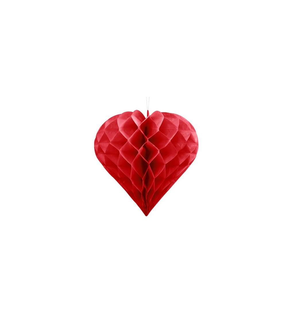 Srdce 20 cm - Červené
