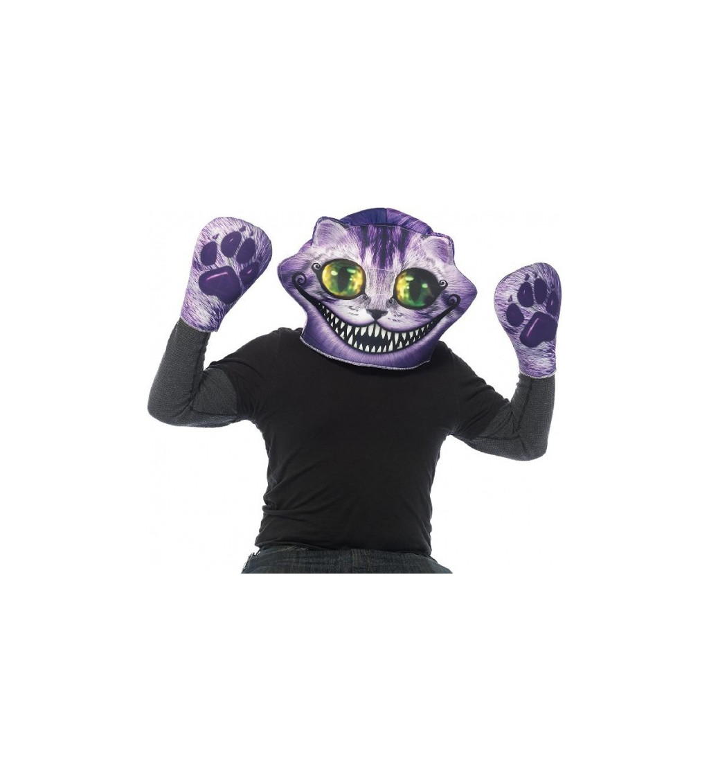 Pěnová maska Cheshire s rukavicemi