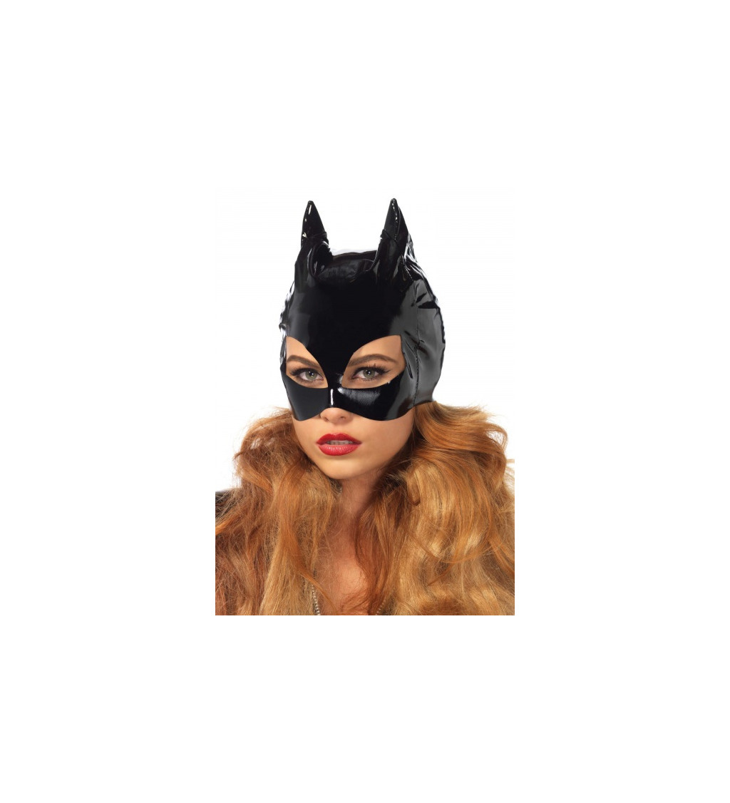 Kočičí maska z vinylu