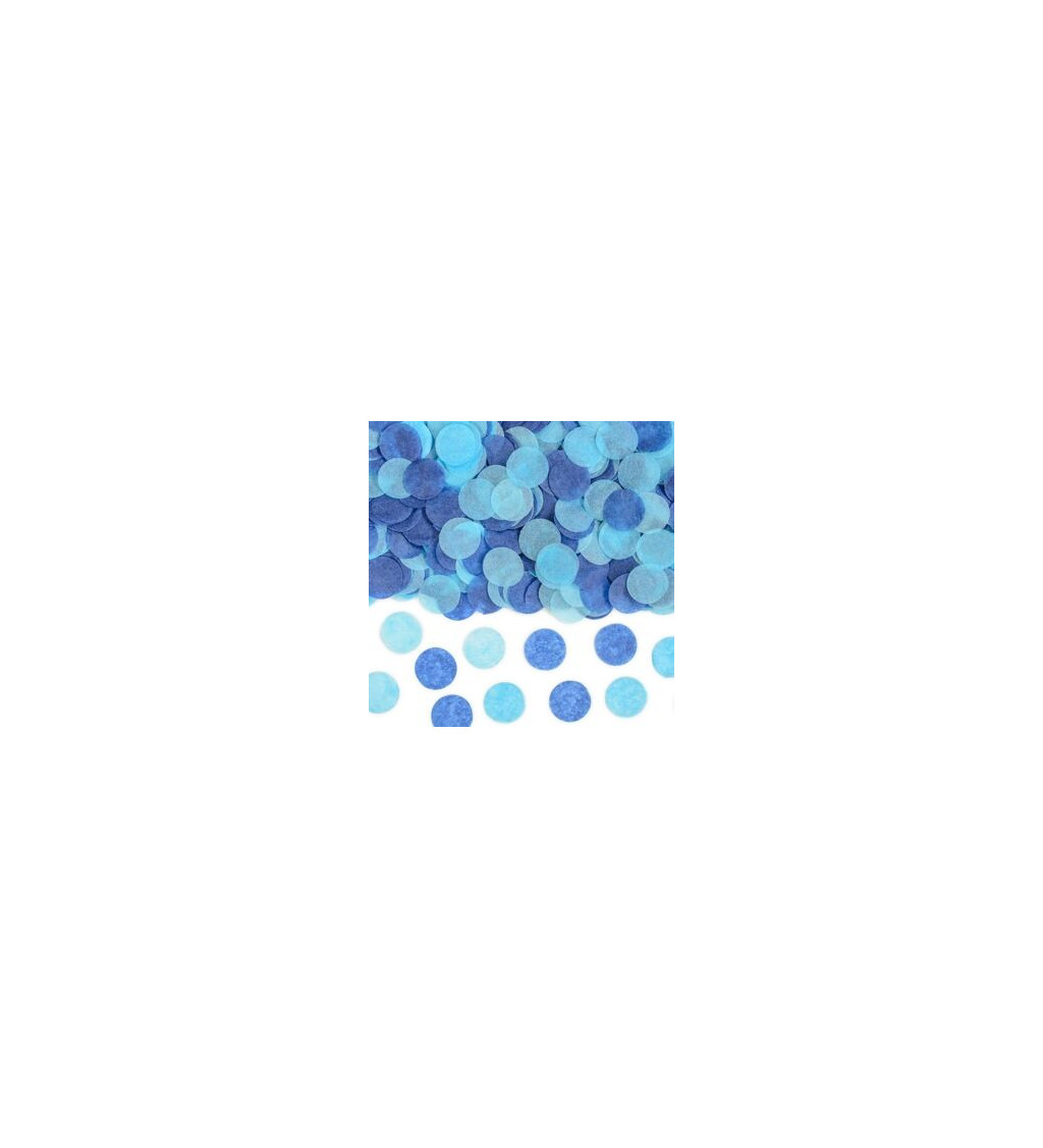 Modré konfety - kulaté