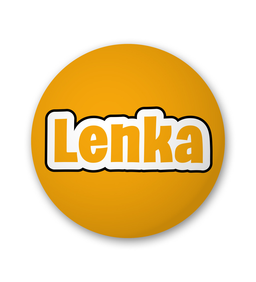 Placka Lenka - oranžová