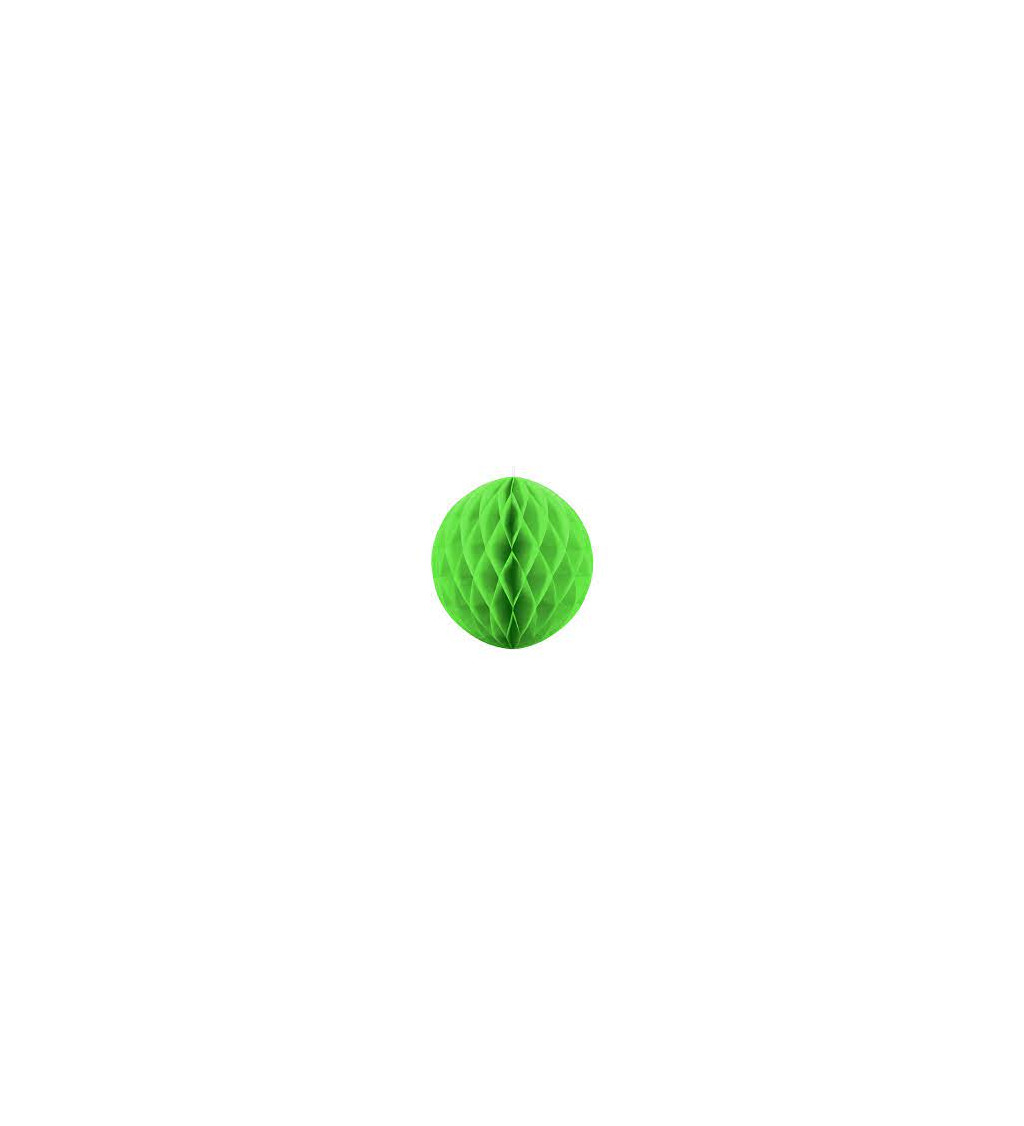 Zelená papírová koule