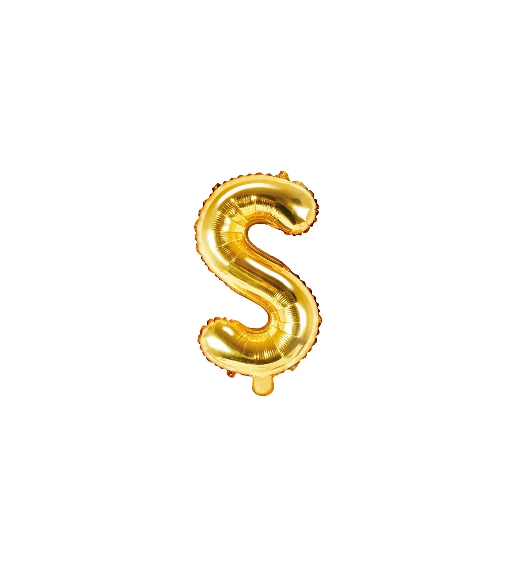 Fóliové zlaté písmeno S