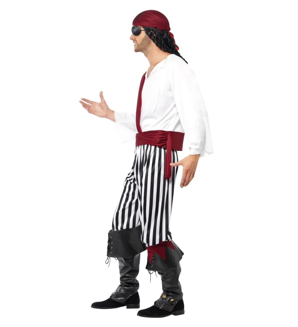Kostým pro muže - Pirát pruhovaný