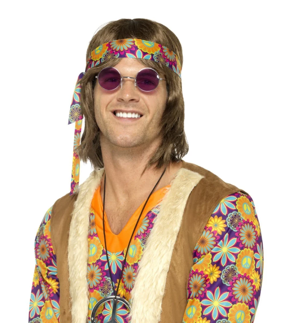 Hippie brýle - fialové