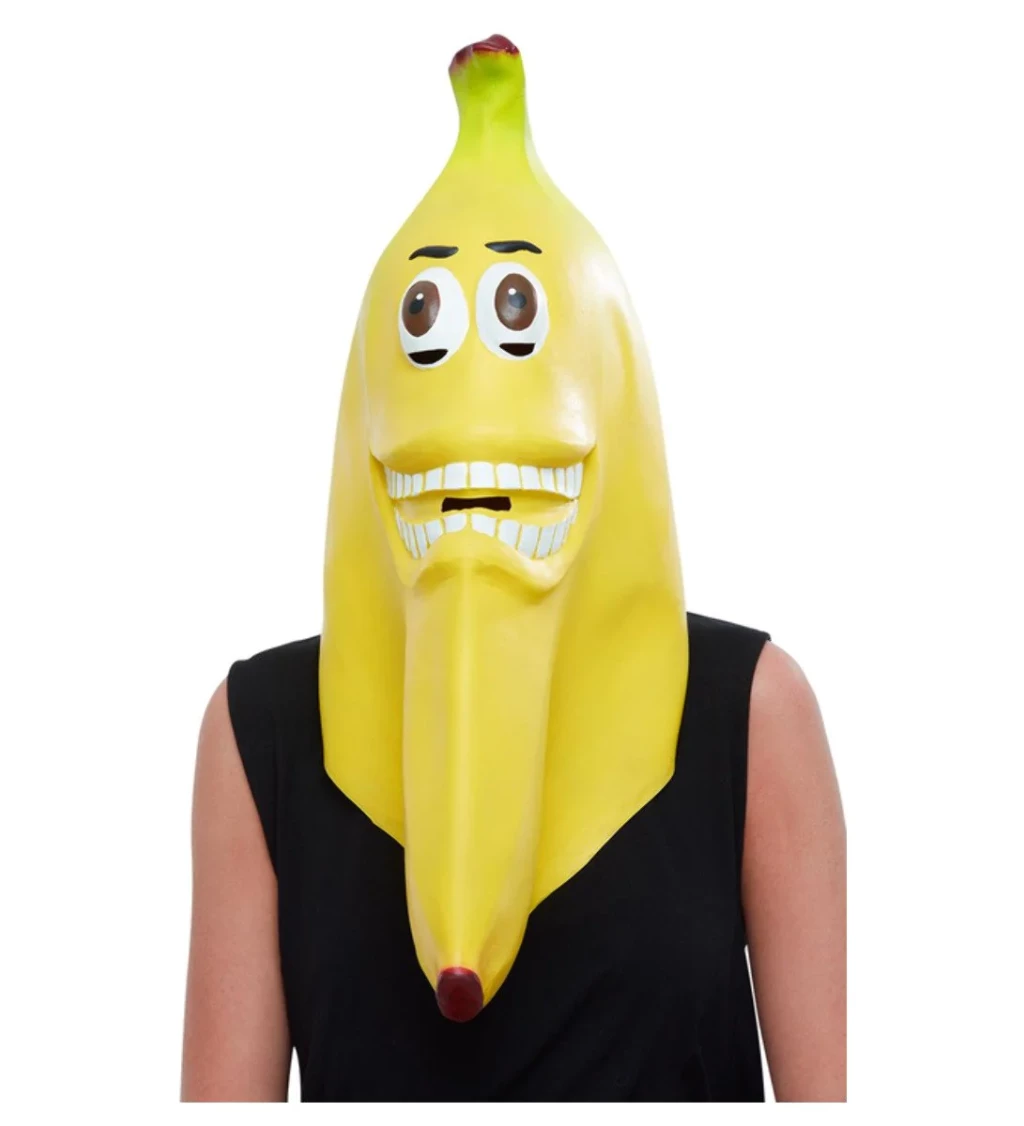 Latexová maska - banán