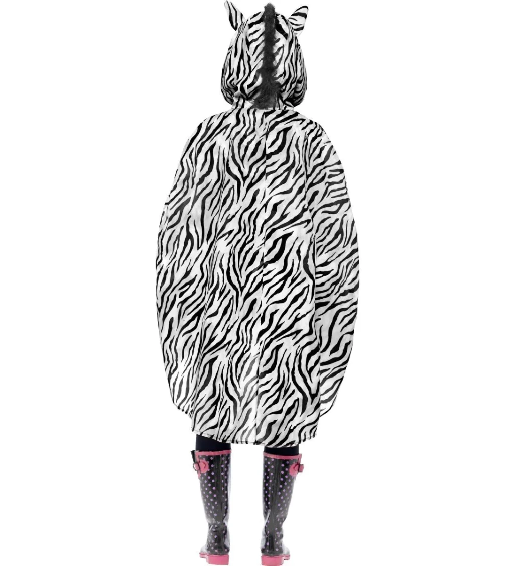 Poncho zebra - Nepromokavé