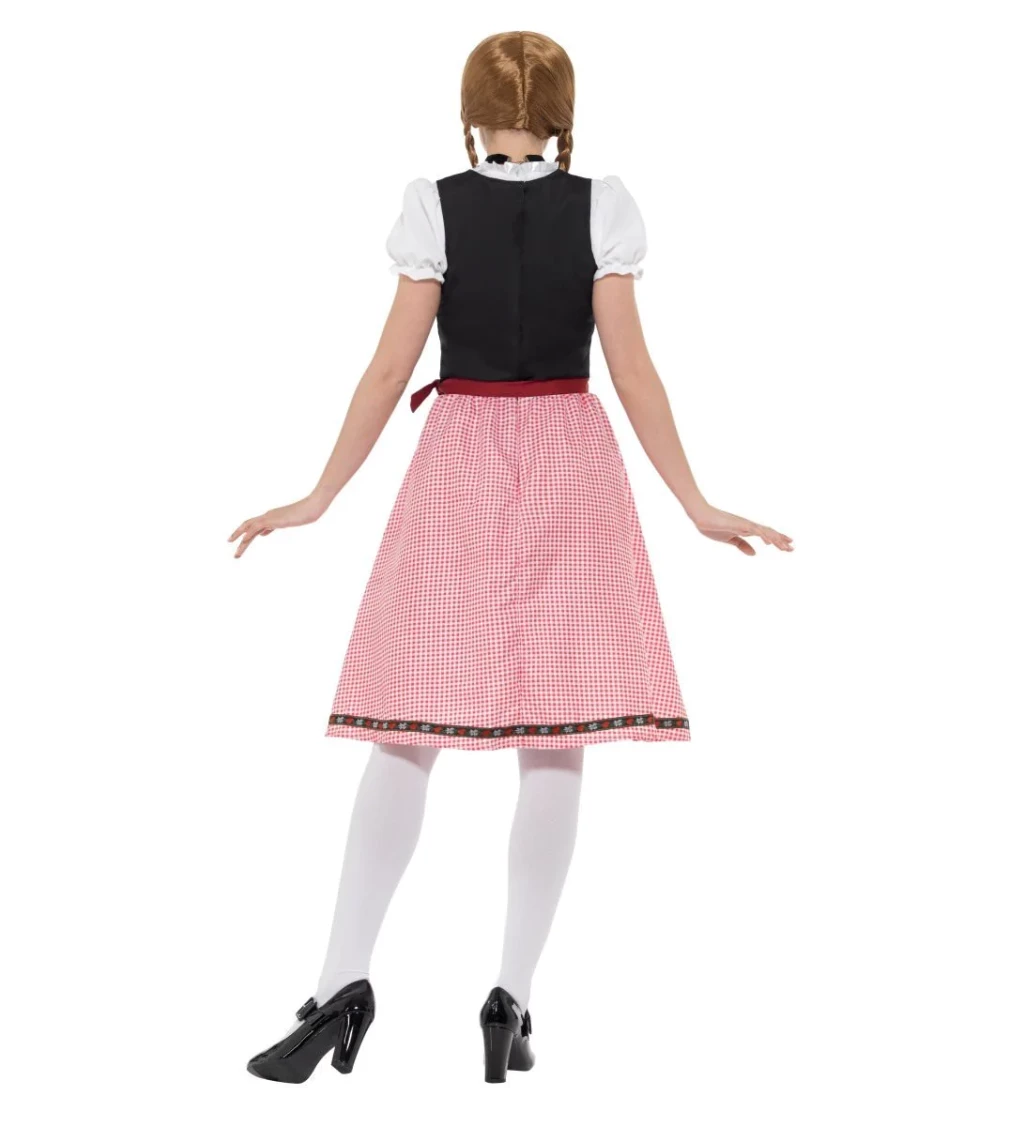 Dámský kostým Oktoberfest - Červená dlouhá sukně
