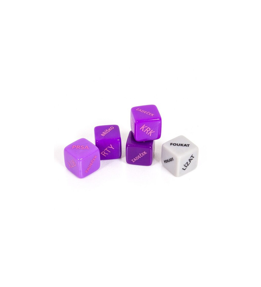 Divoké fialové kostky