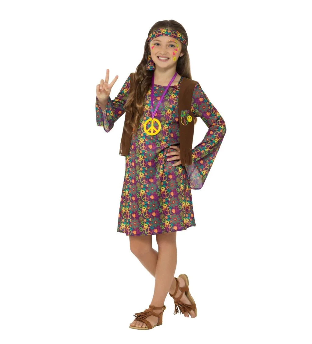 Kostým Hippie děvče - Dětský