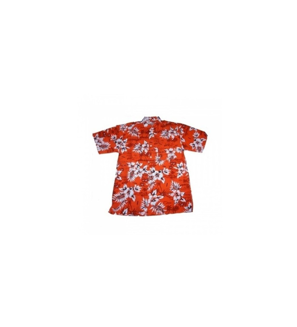 Havajská pánská košile - červená