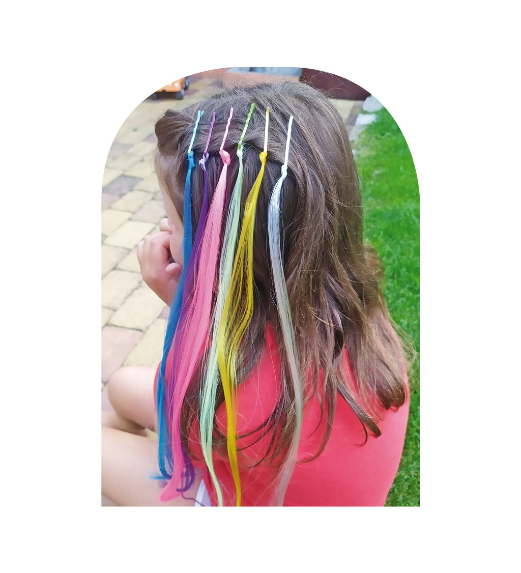 Pramínky do vlasů - barevné