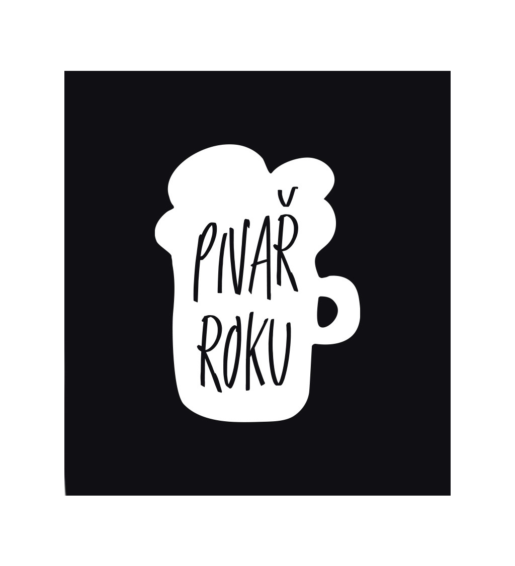 Pánské triko černé - Pivař roku