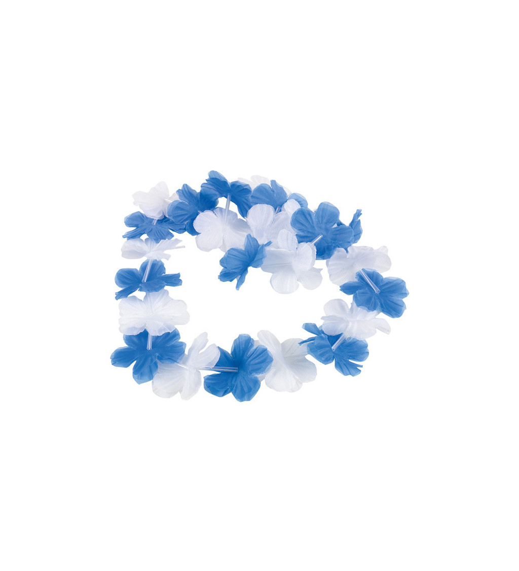 Květinový věnec - modro-bílý