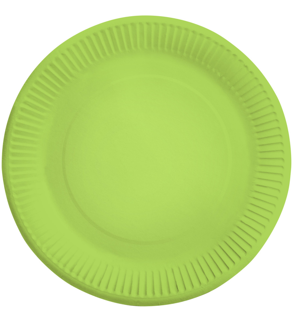 Světle zelené talíře