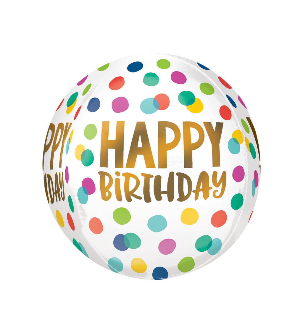 Happy Birthday Orbz - balónek