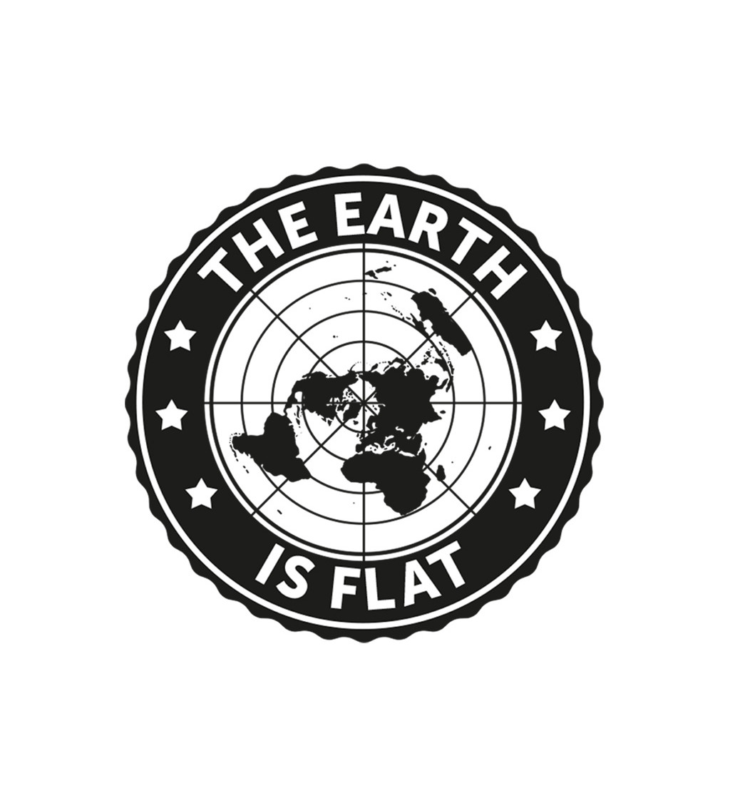 Dámské triko bílé The earth is flat