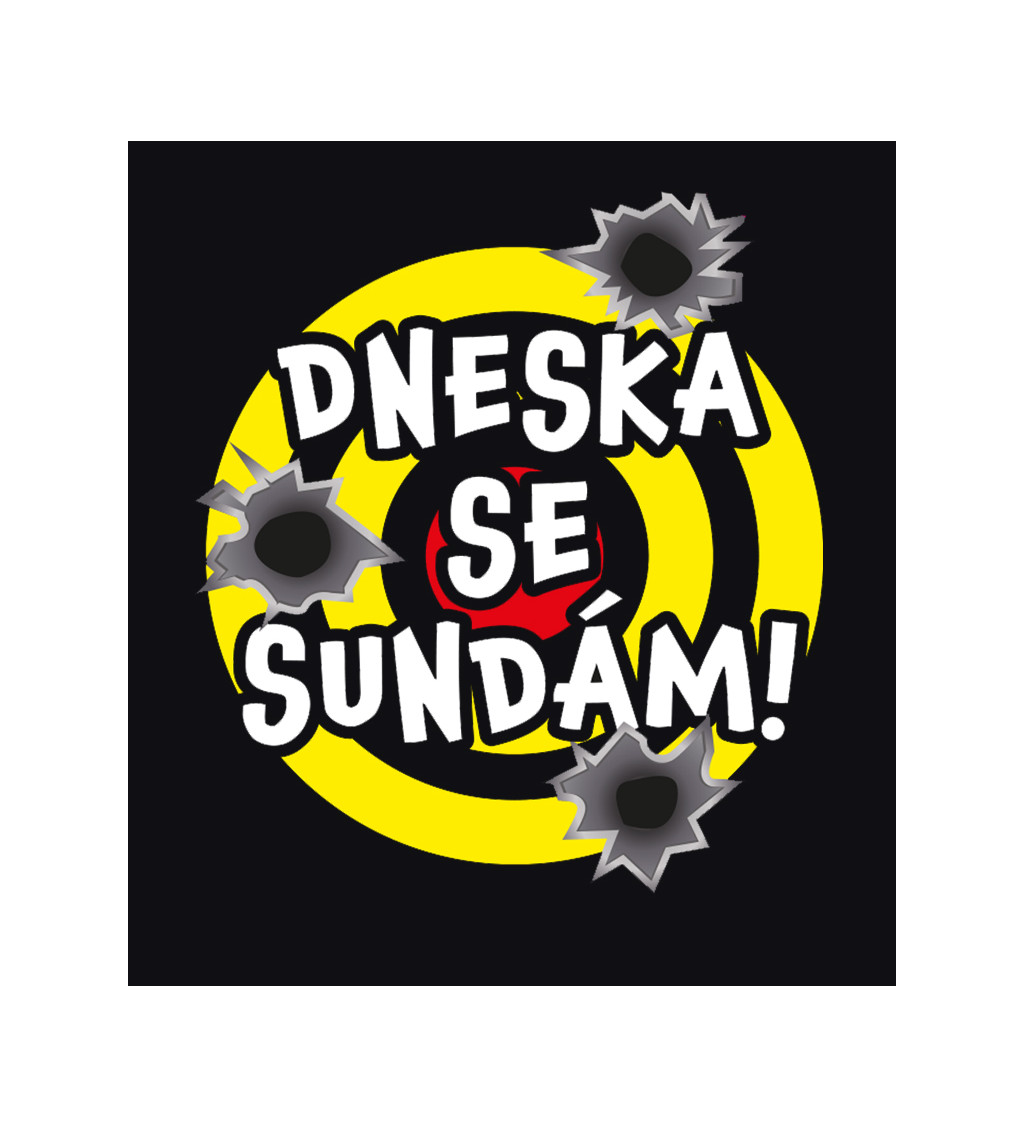 Pánské triko černé Dneska se sundám