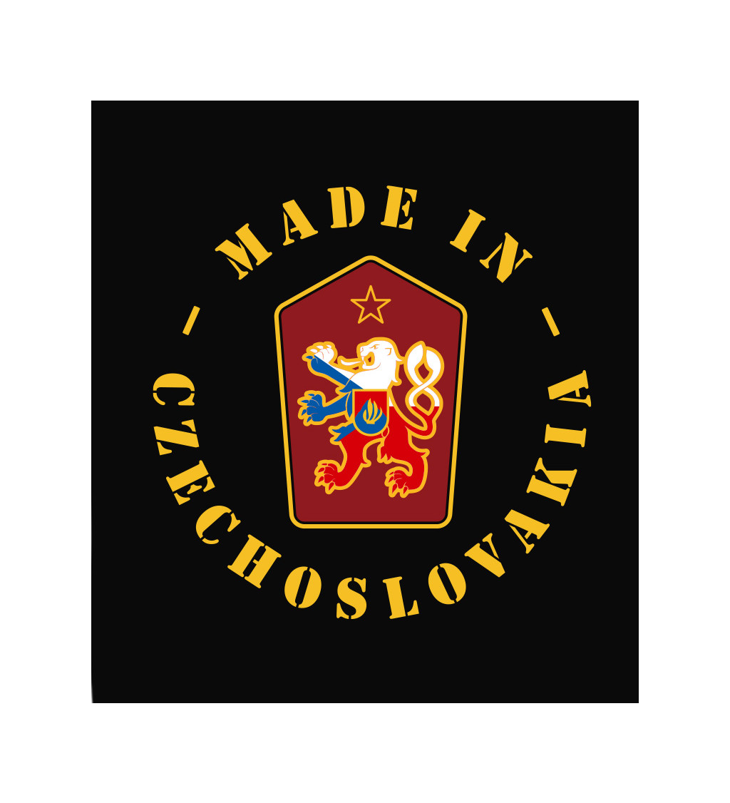 Dámské tričko černé Made in Czechoslovakia