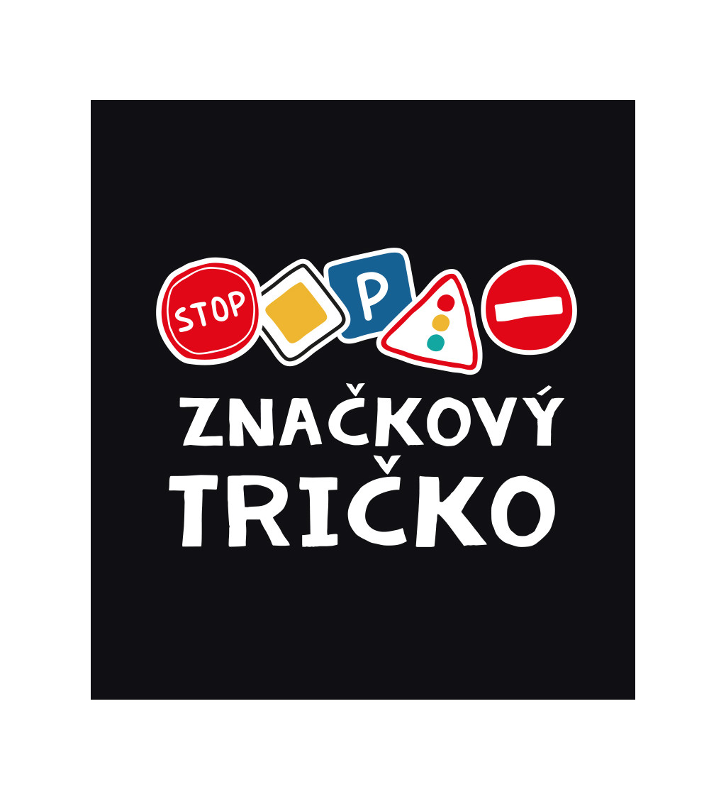 Pánské triko černé Značkový tričko