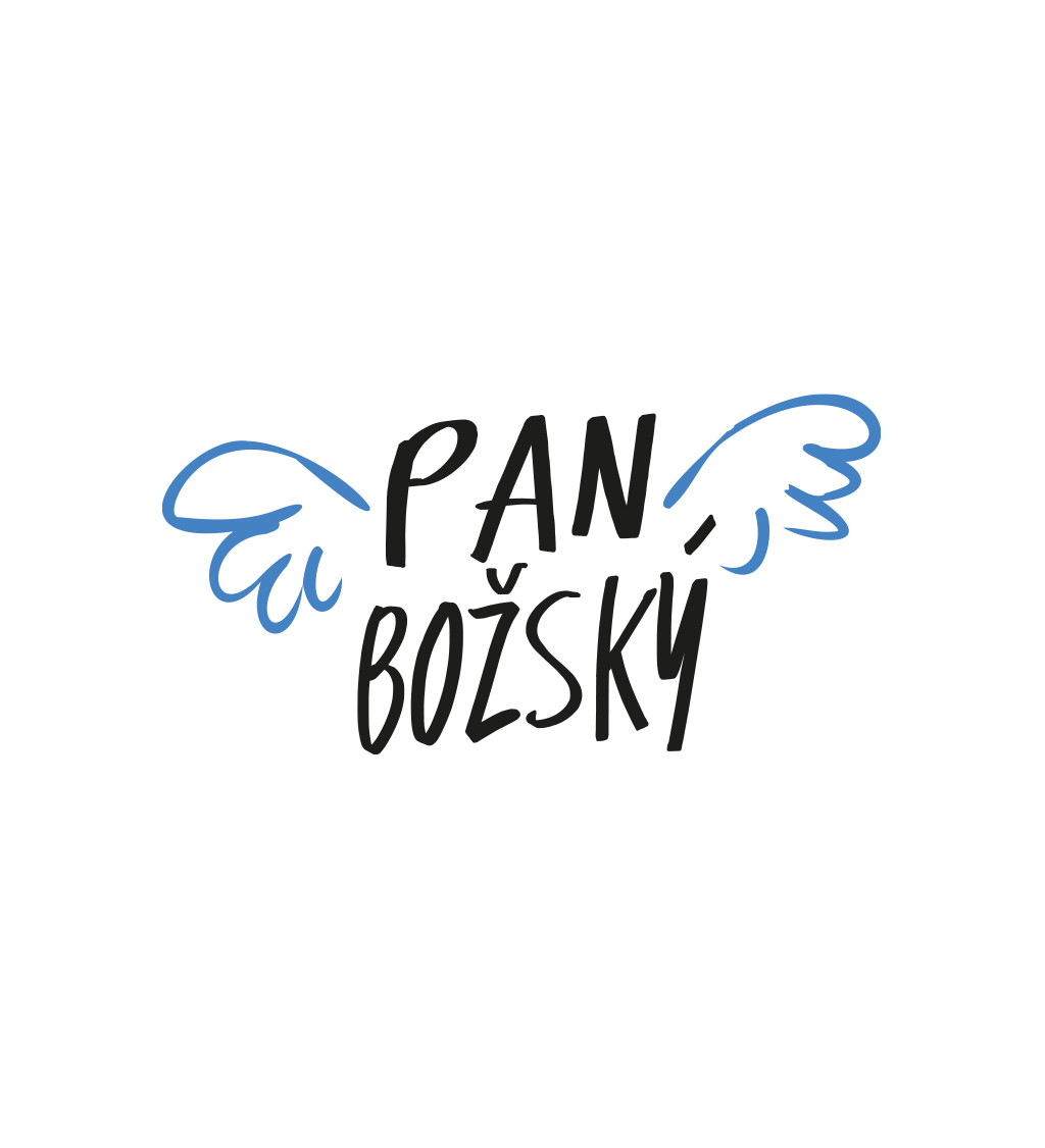 Pánské tričko bílé Pan božský, křídla