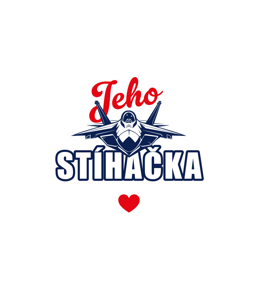 Dámské tričko bílé Jeho stíhačka