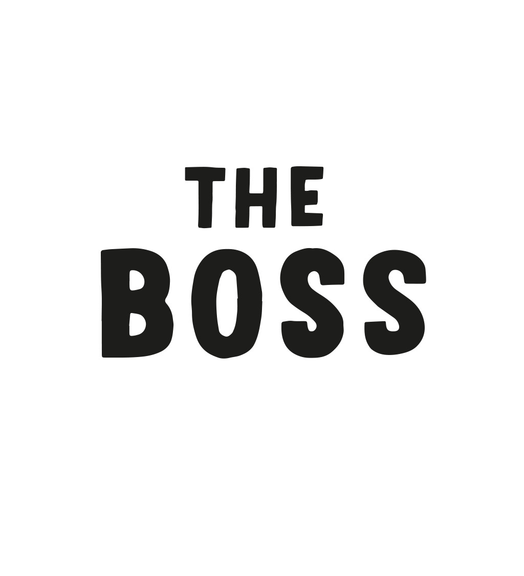 Pánské tričko bílé The boss