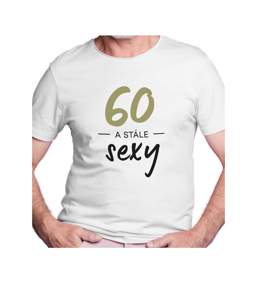 Pánské tričko bílé 60 a stále sexy