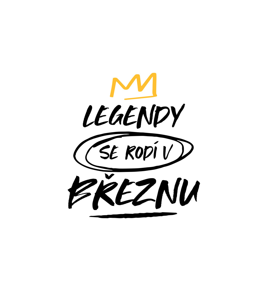 Pánské tričko bílé Legendy se rodí v březnu