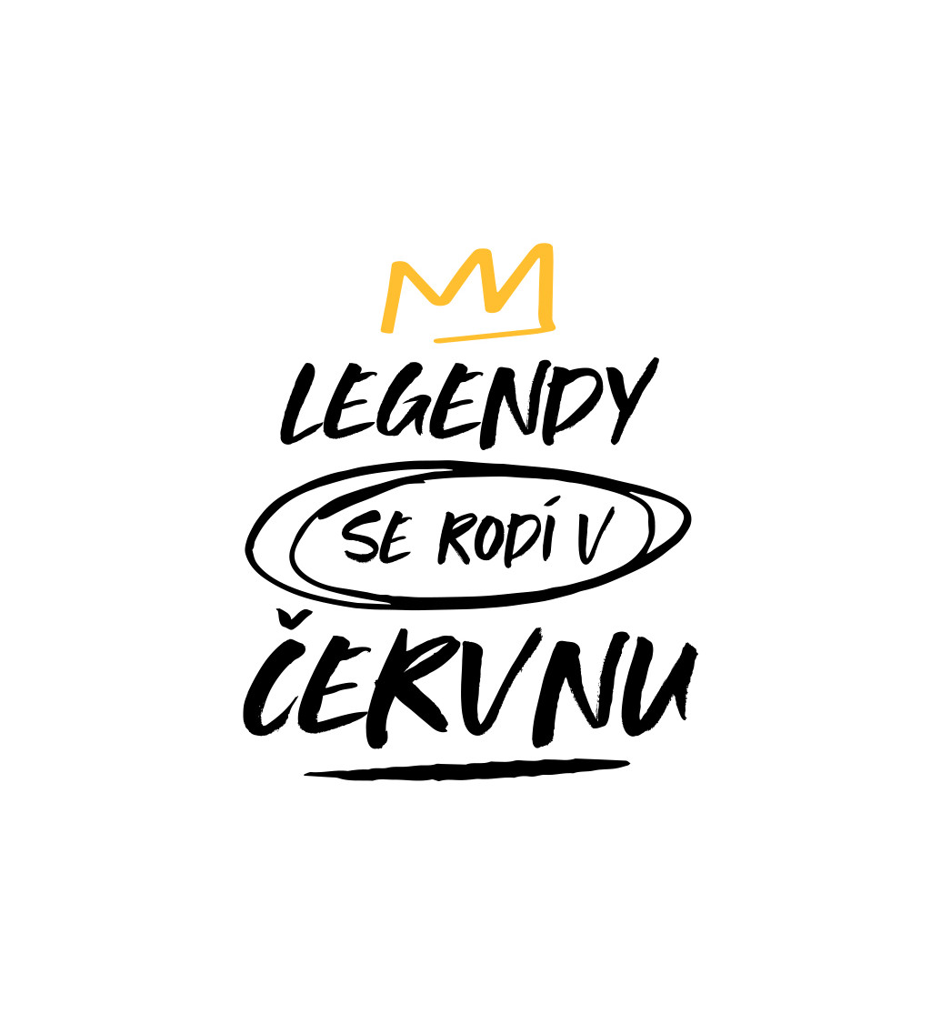 Pánské tričko bílé Legendy se rodí v červnu