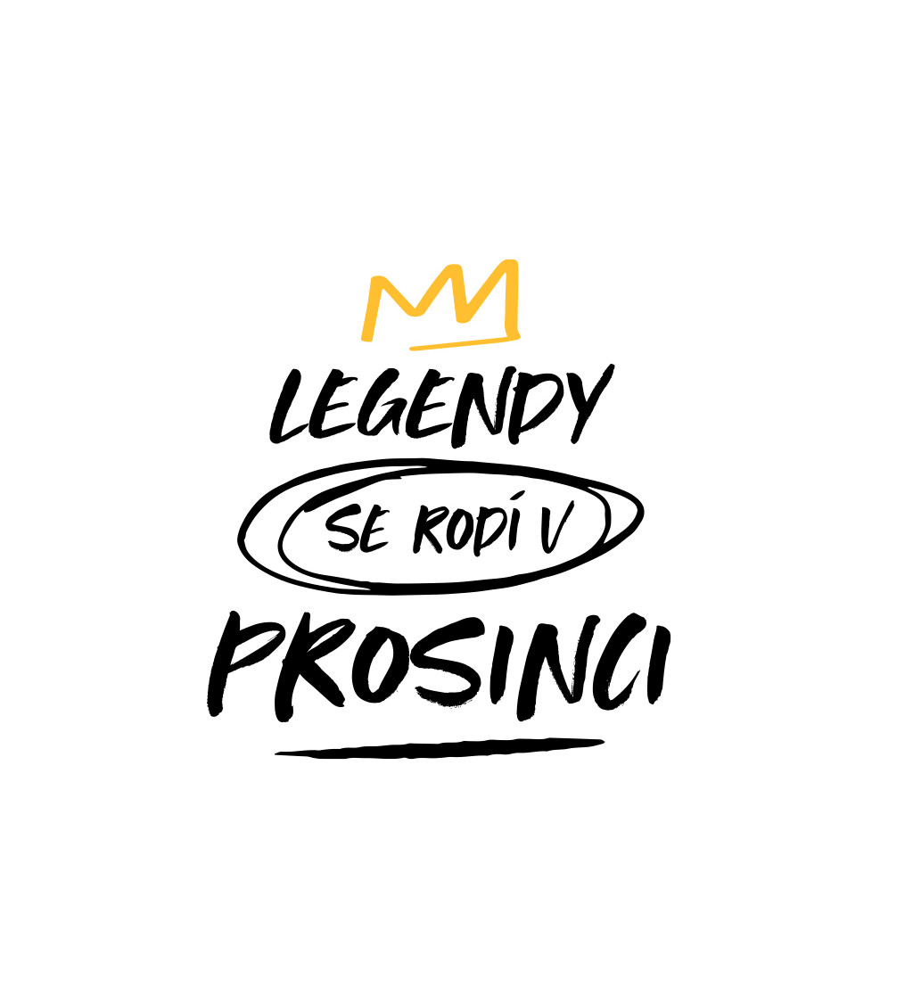 Pánské tričko bílé Legendy se rodí v prosineci