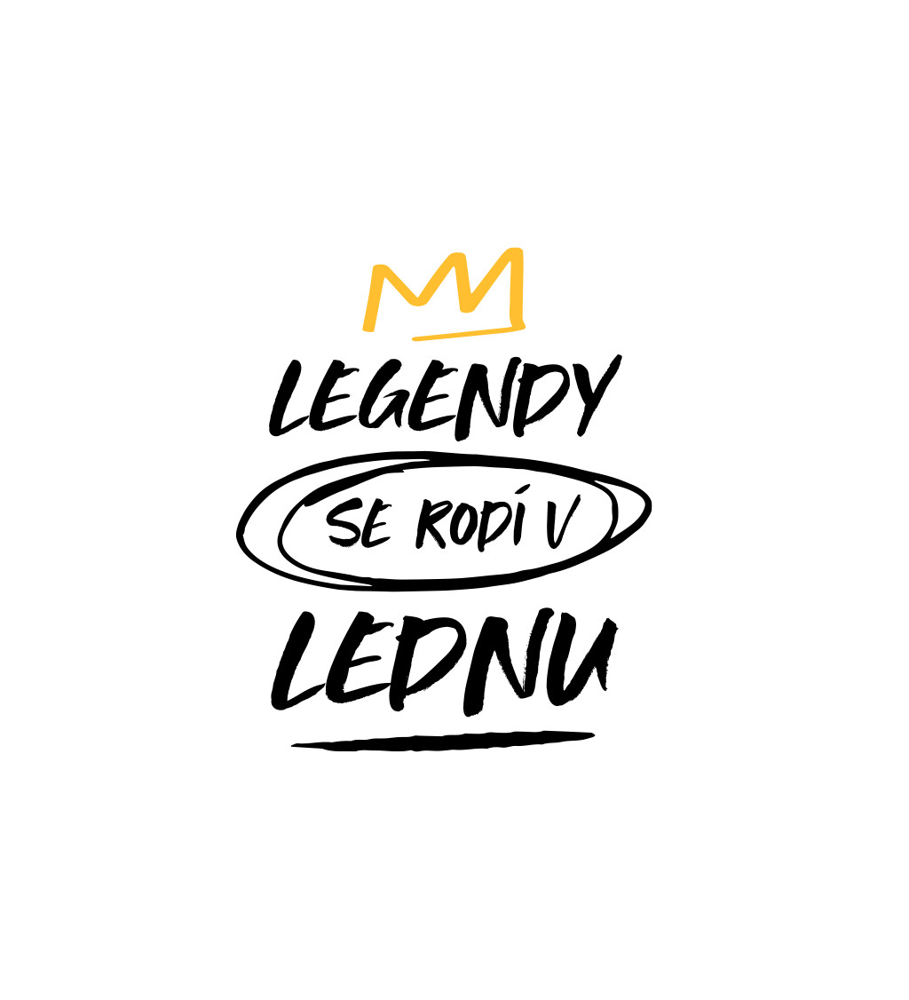 Dámské tričko bílé Legendy se rodí v lednu