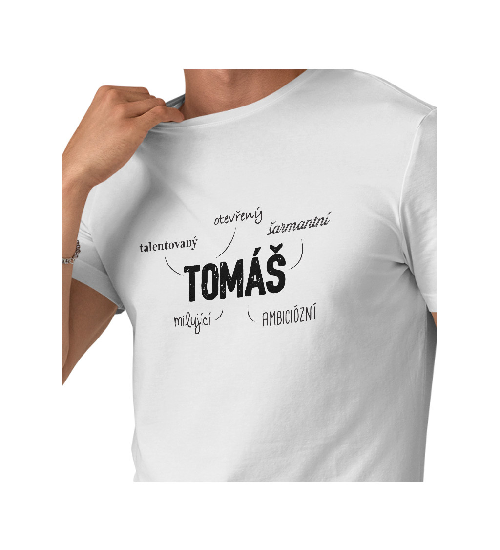 Pánské tričko bílé Tomáš