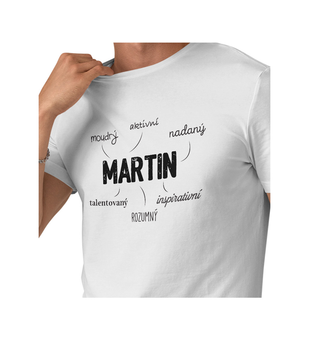 Pánské tričko bílé Martin