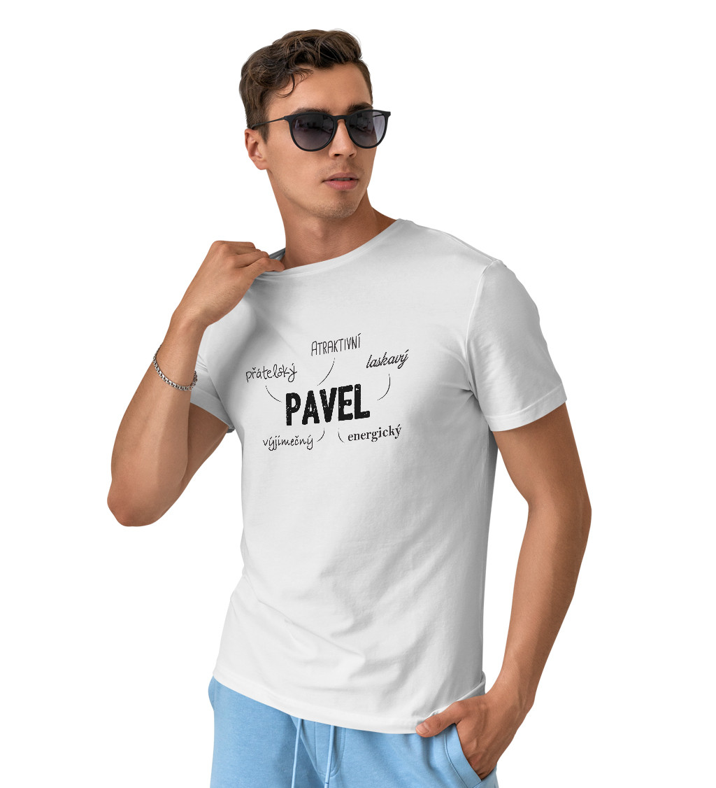 Pánské tričko bílé Pavel