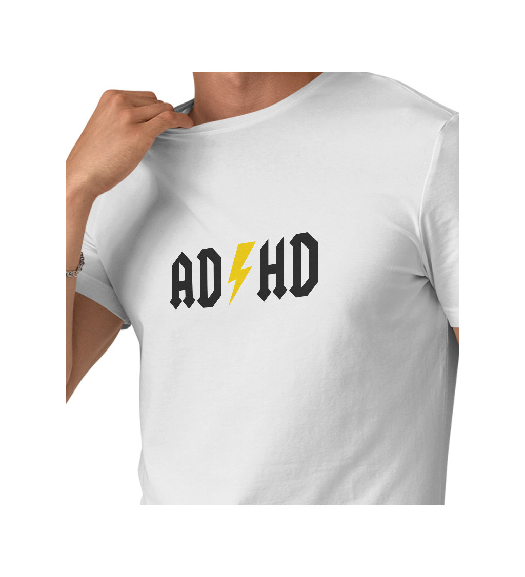 Pánské tričko bílé ADHD