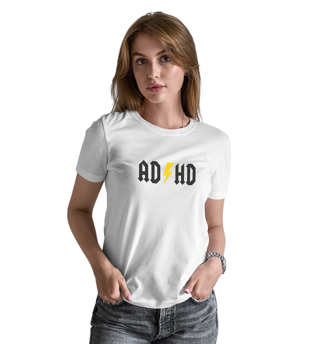 Dámské tričko bílé ADHD