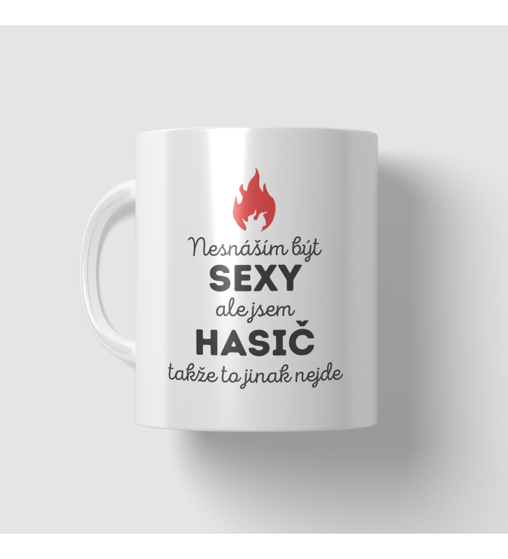 Hrnek s motivem Sexy hasič