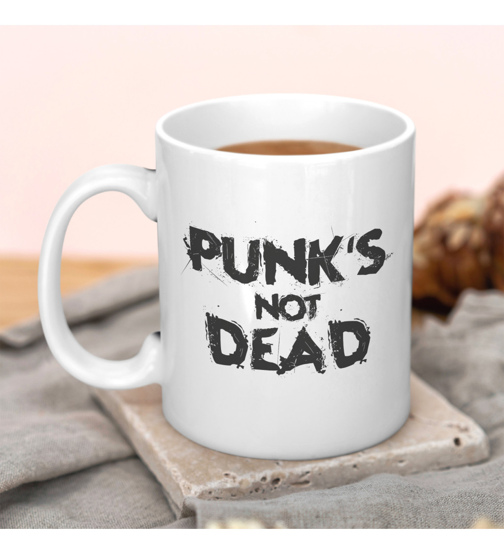 Hrnek s motivem Punks not dead