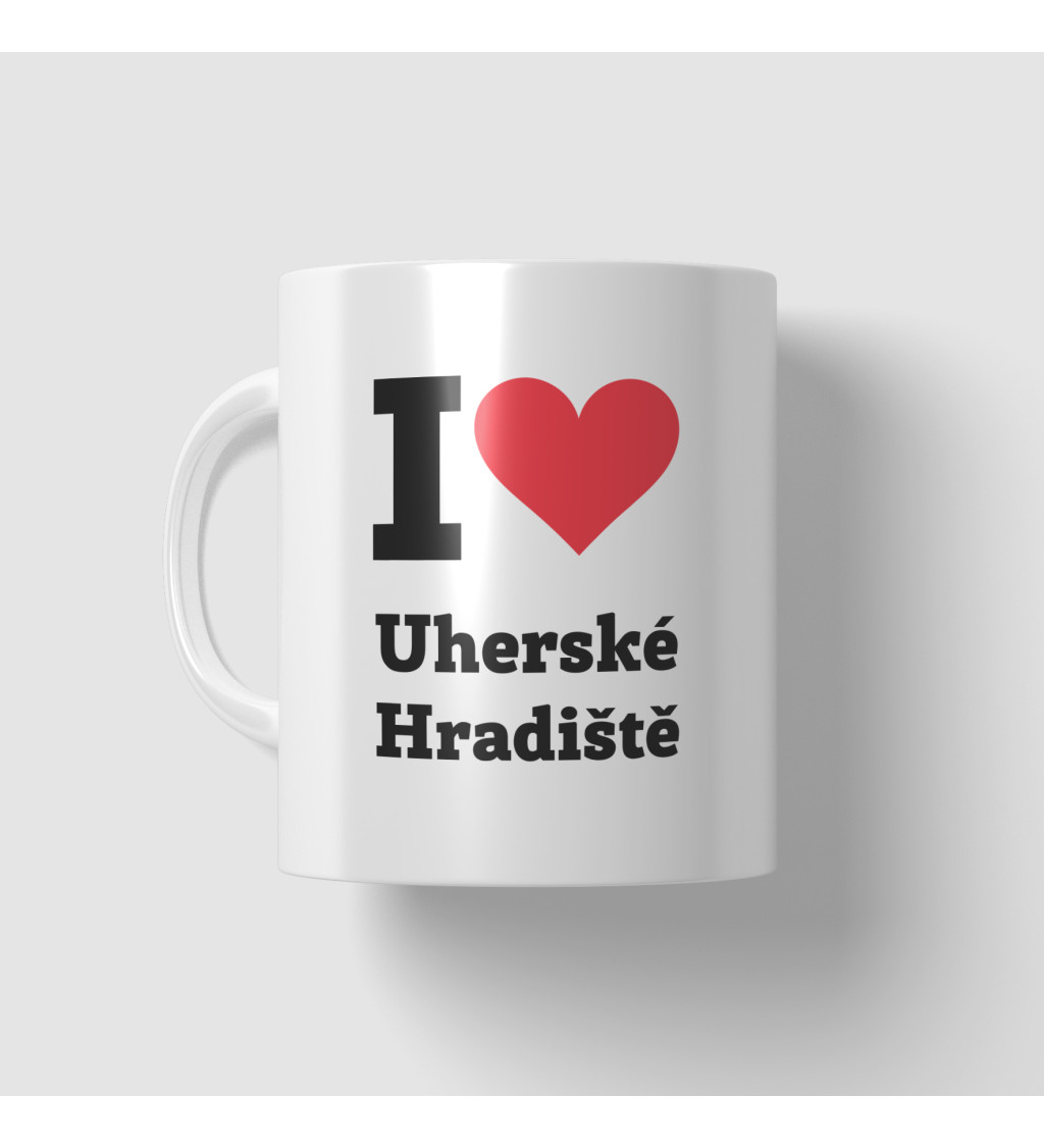 Hrnek s motivem I love Uherské Hradiště