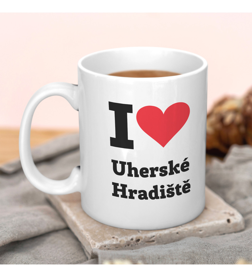 Hrnek s motivem I love Uherské Hradiště