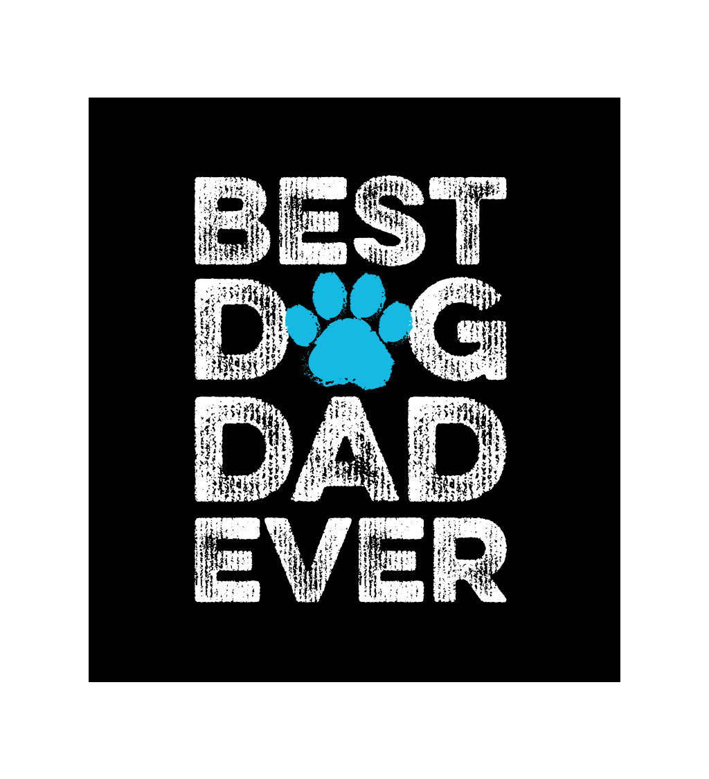 Pánské tričko černé Best dog dad ever