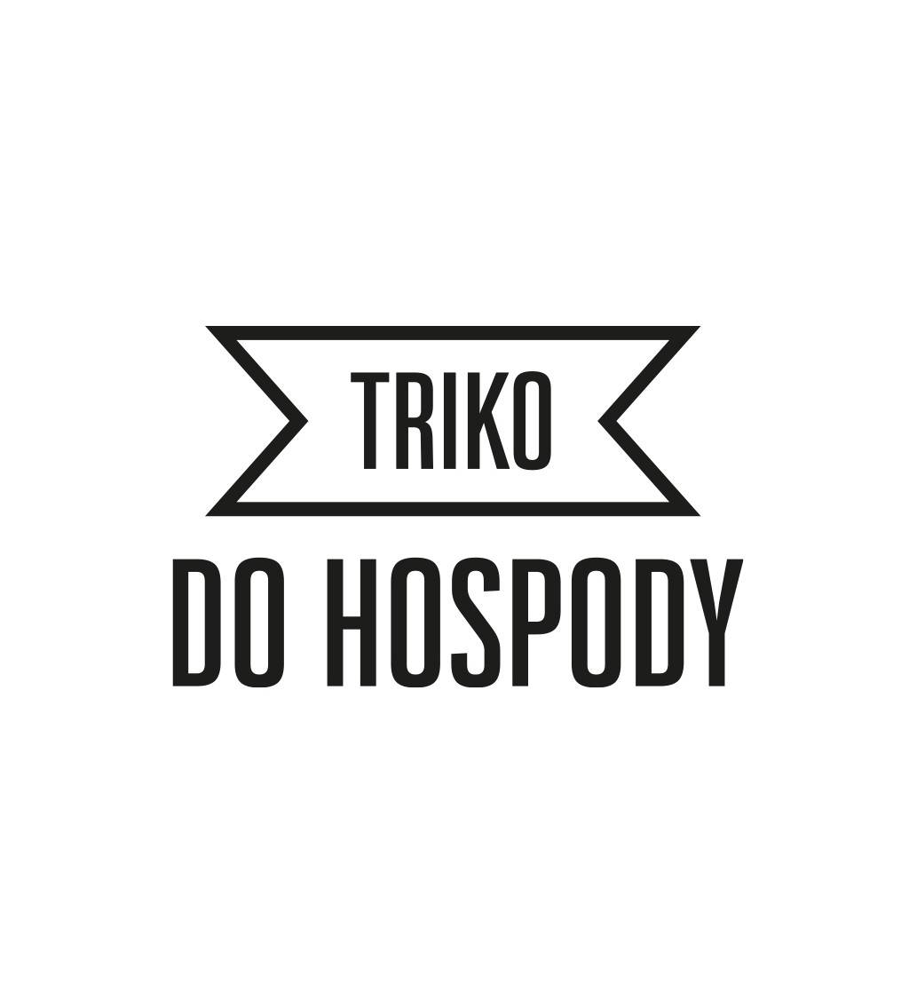 Pánské tričko bílé Triko do hospody