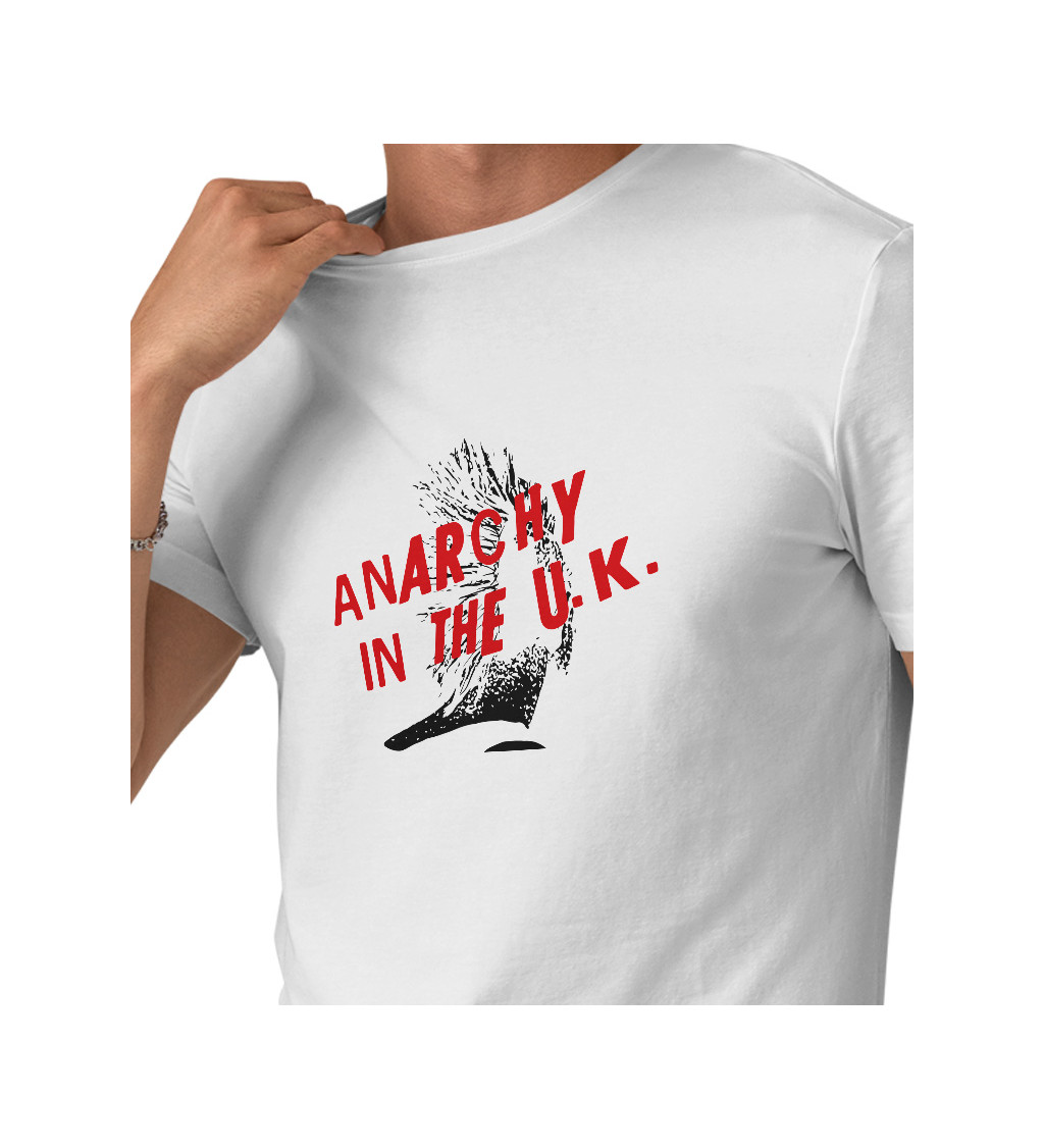 Pánské tričko bílé Anarchy in the U.K.