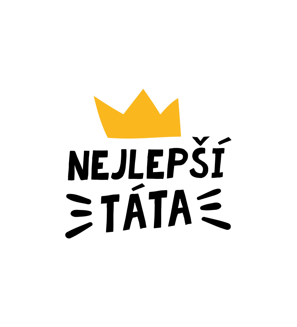 Zástěra bílá nápis - Nejlepší táta