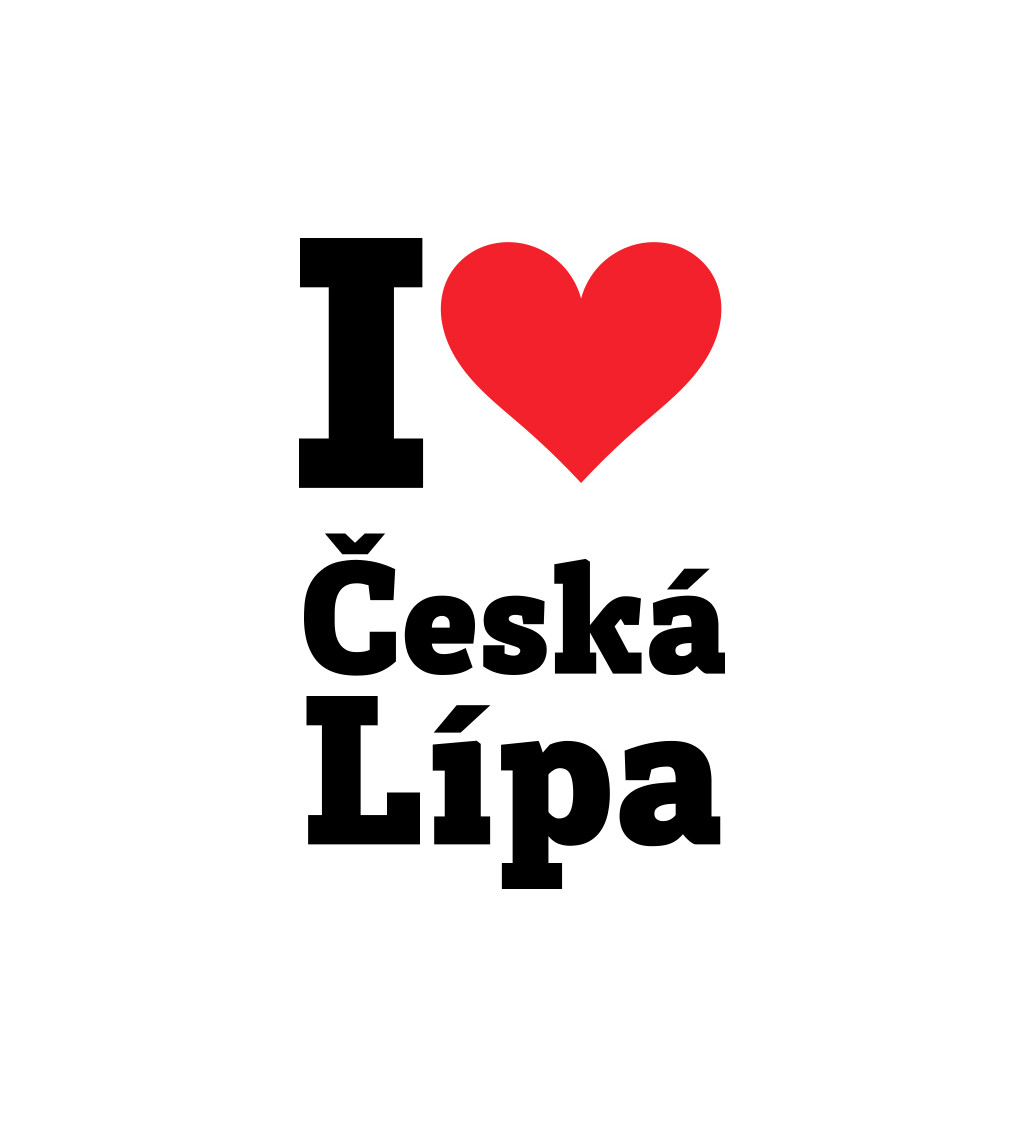 Zástěra bílá nápis - Česká Lípa