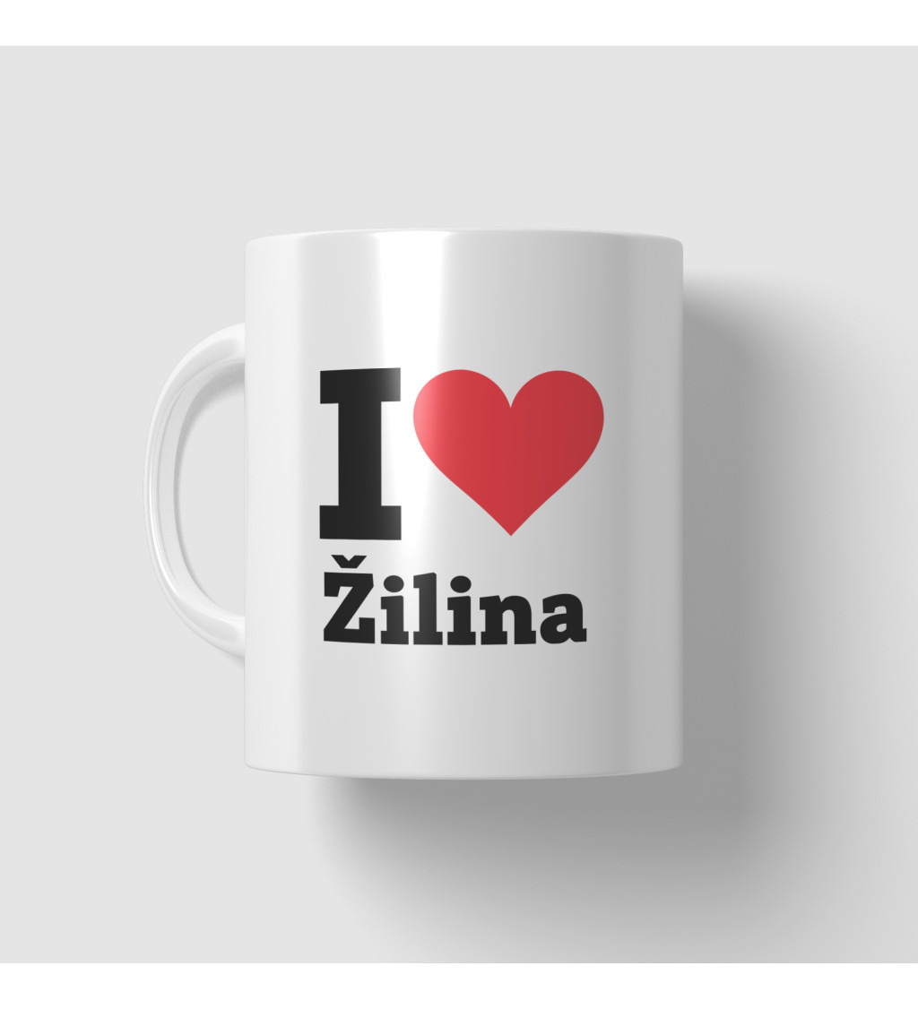 Hrnek s motivem I love Žilina